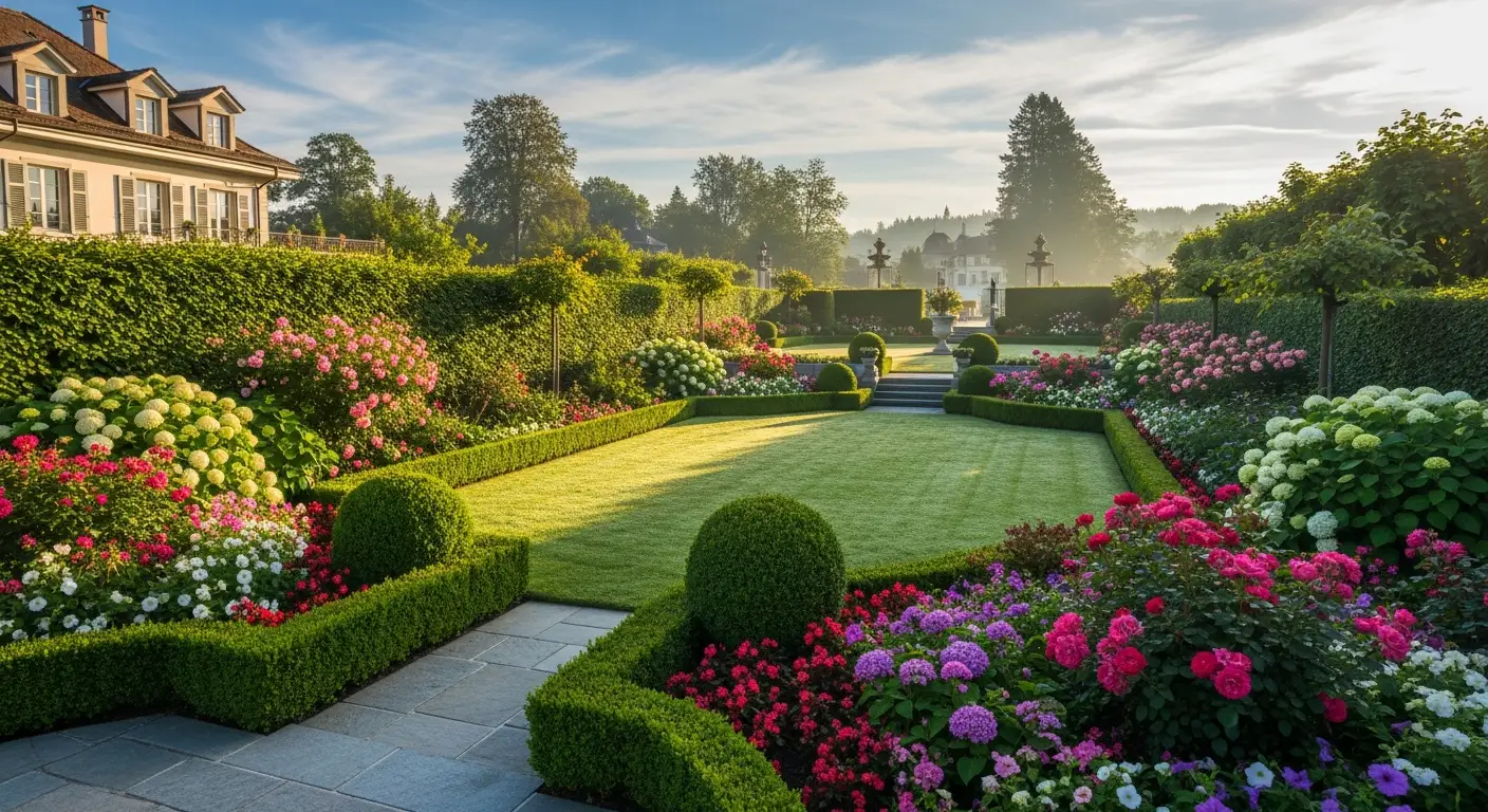 Gepflegter Garten in der Deutschschweiz